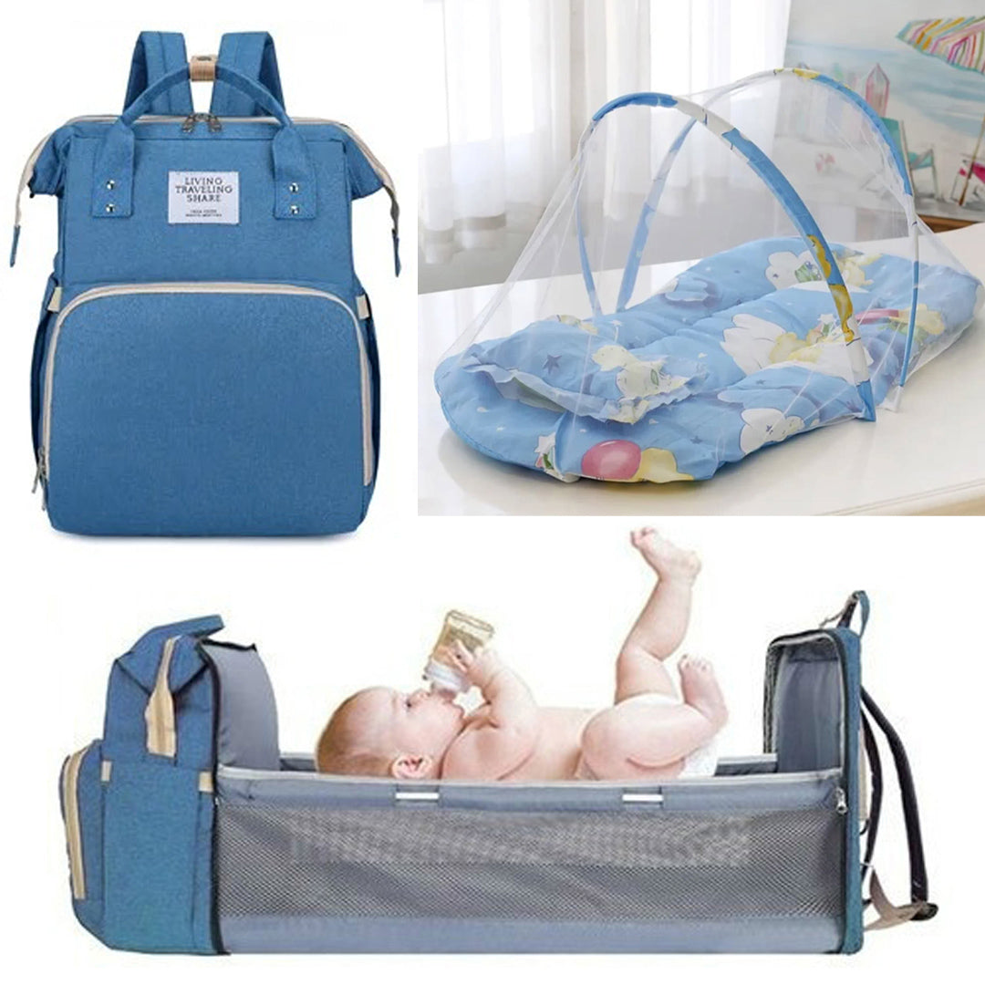 Pañalera con cambiador + Toldillo mosquitero