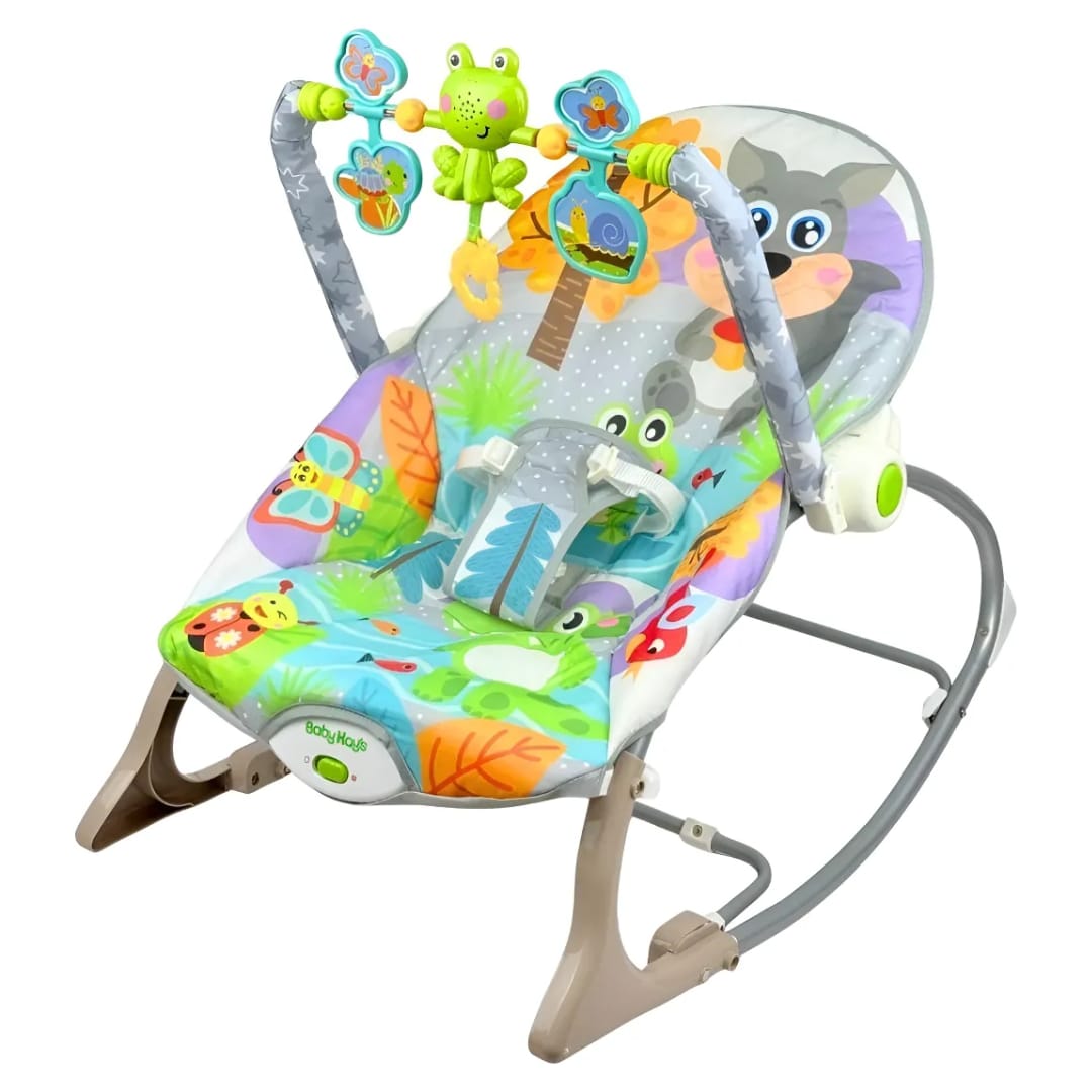 Silla mecedora vibradora y musical para bebés
