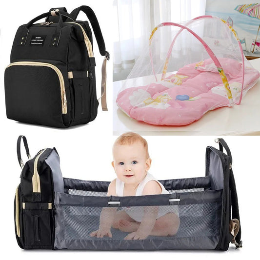 Pañalera con cambiador + Toldillo mosquitero