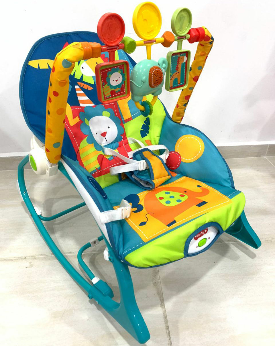 Silla mecedora vibradora y musical para bebés