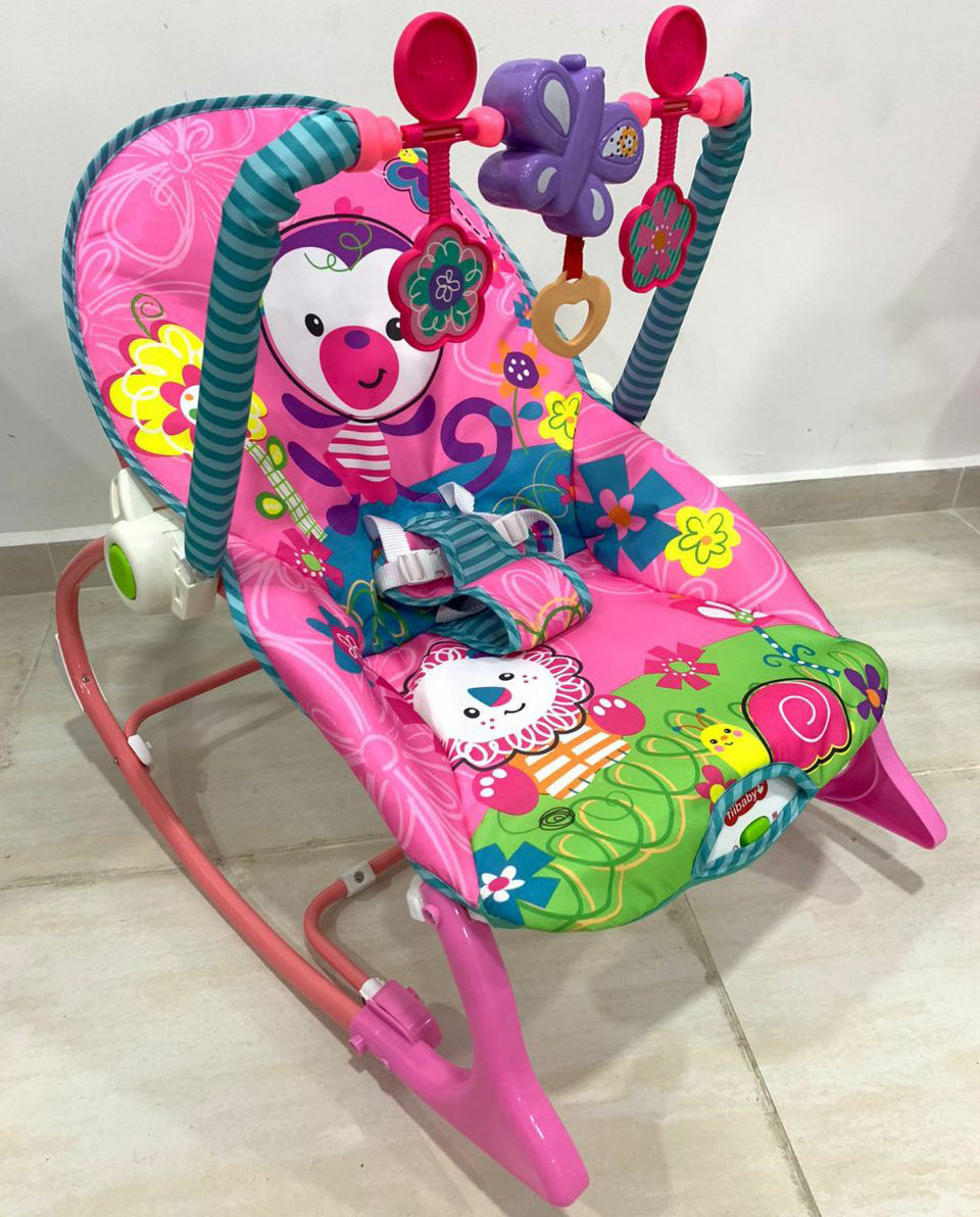 Silla mecedora vibradora y musical para bebés