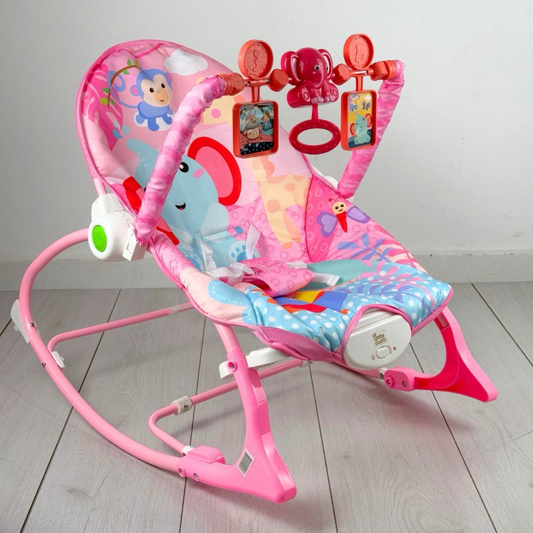 Silla mecedora vibradora y musical para bebés